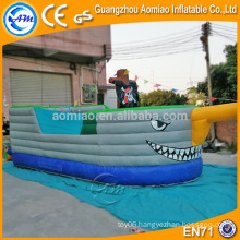 Cool shark giant bouncy castle, best selling pirate ship bounce house